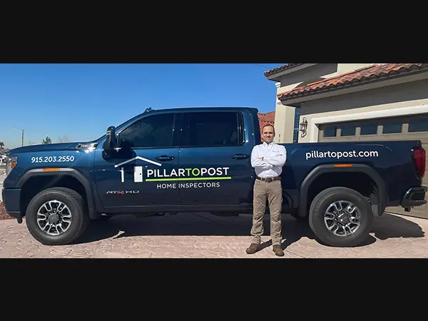 local business Owner in front of truck