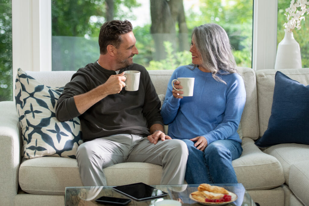 Couple on a couch