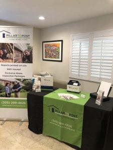 Juan Ibarra home inspection table at event